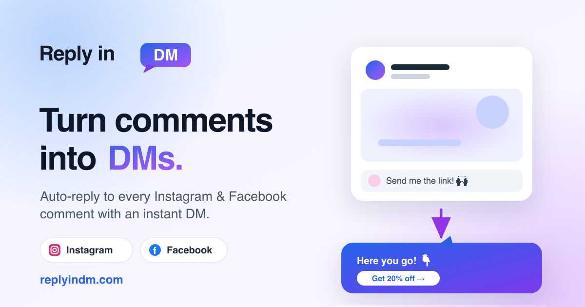 Reply in DM — official preview image
